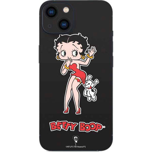 Betty Boop With Puppy iPhone 14 Plus Skin
